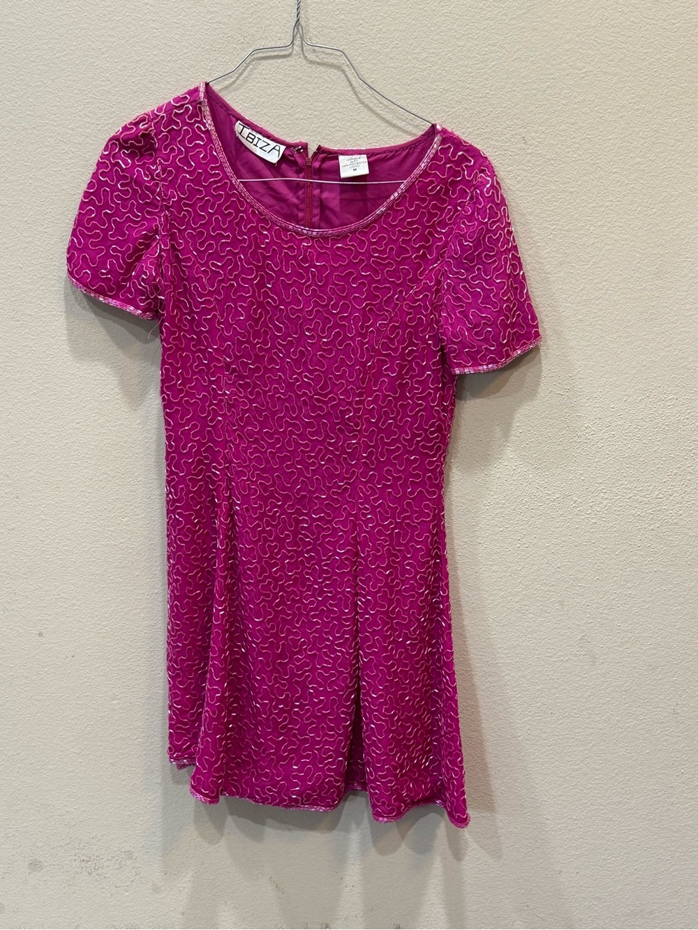 Ibiza Beaded Sequined Silk Dress